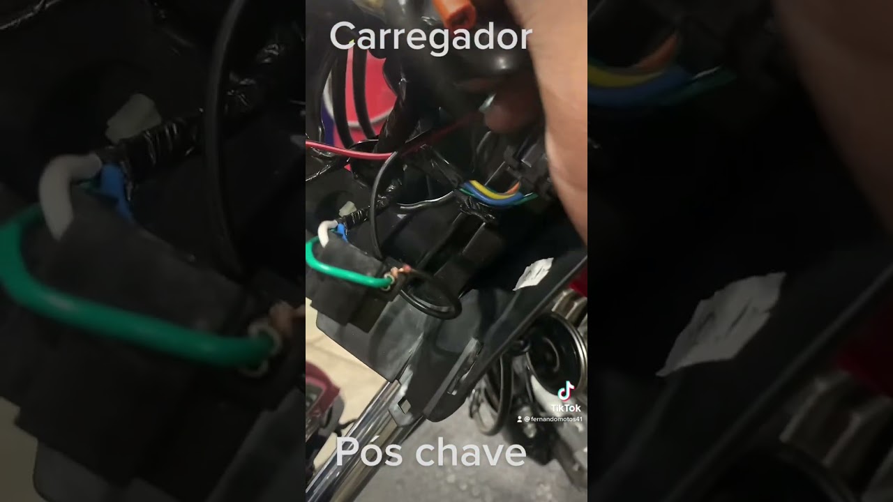 Como ligar o carregador da moto pós chave jeito certo de ligar