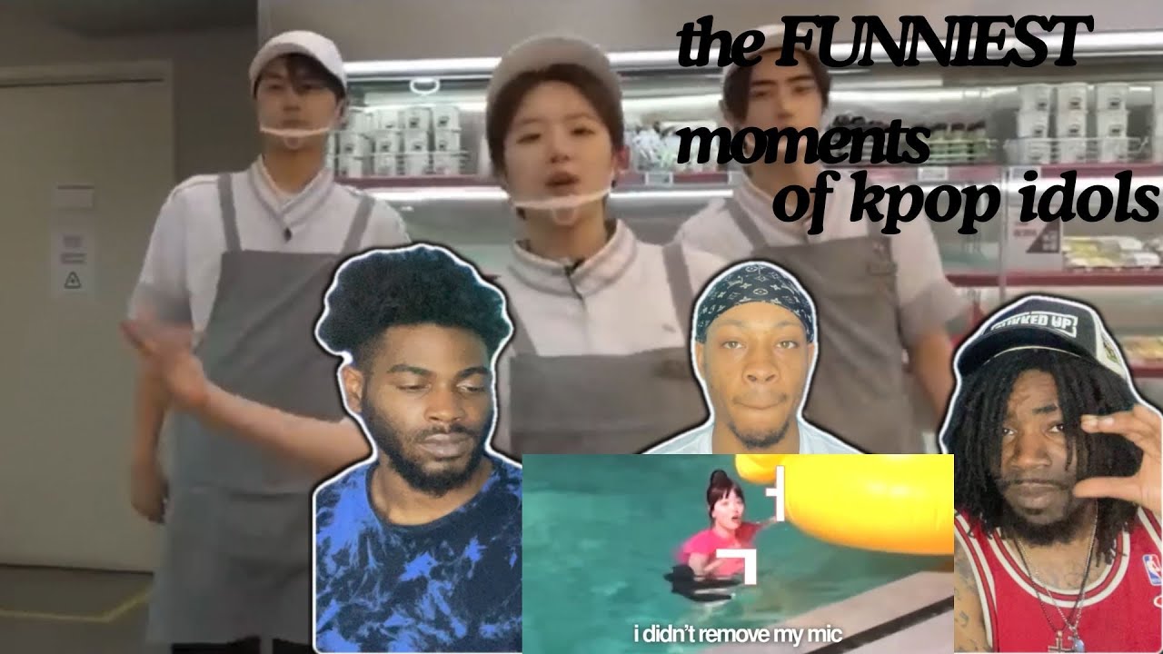 the FUNNIEST moments of kpop idols REACTION