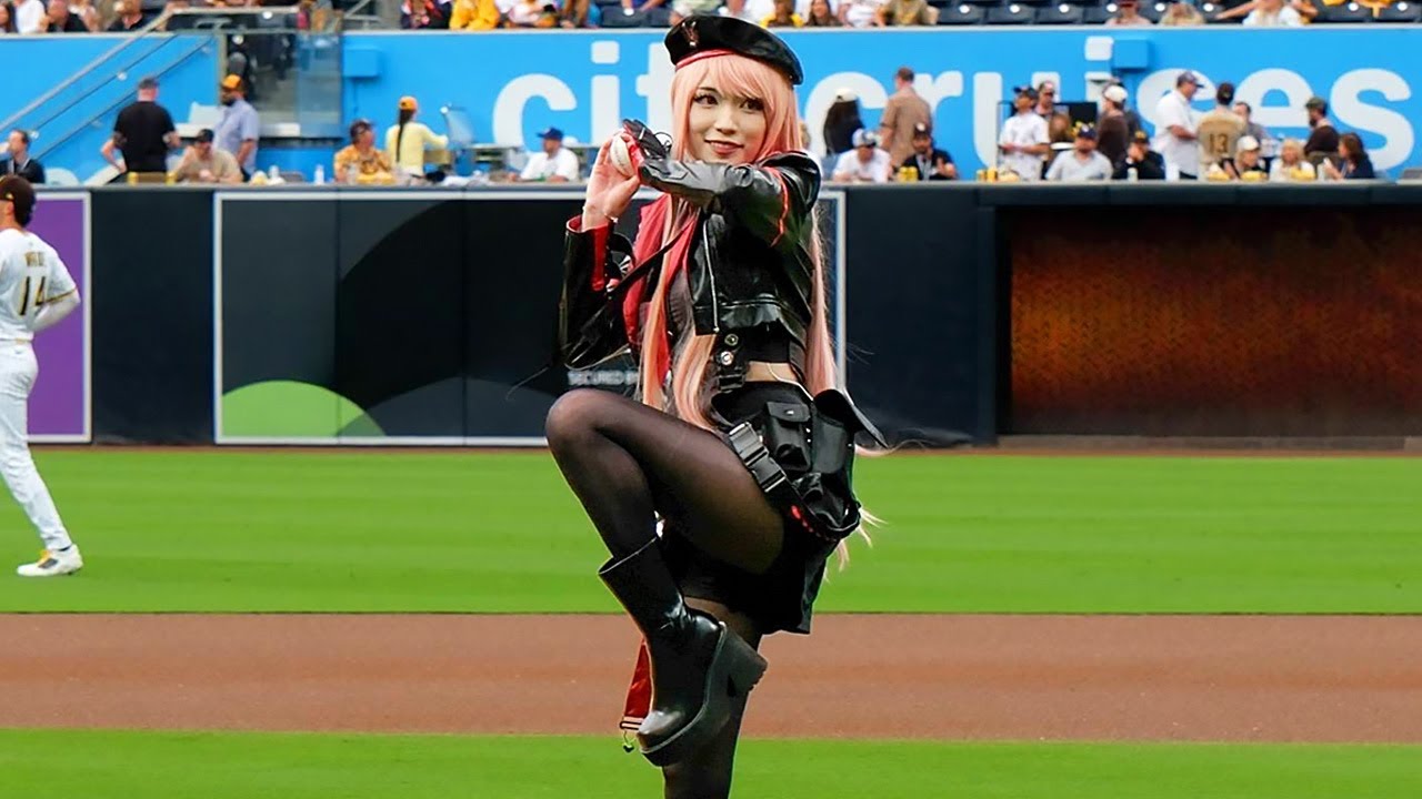 I threw a first pitch with 100,000 people watching...
