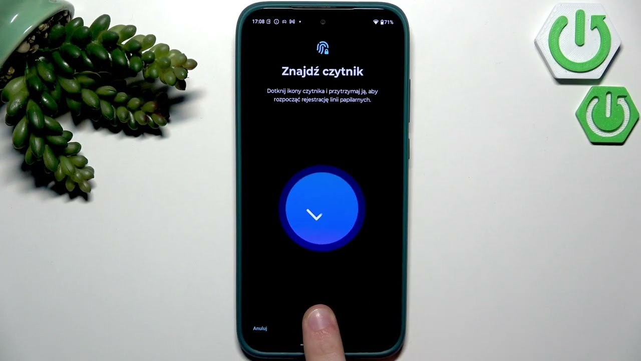 MOTOROLA Moto G77 - Jak dodać odcisk palca