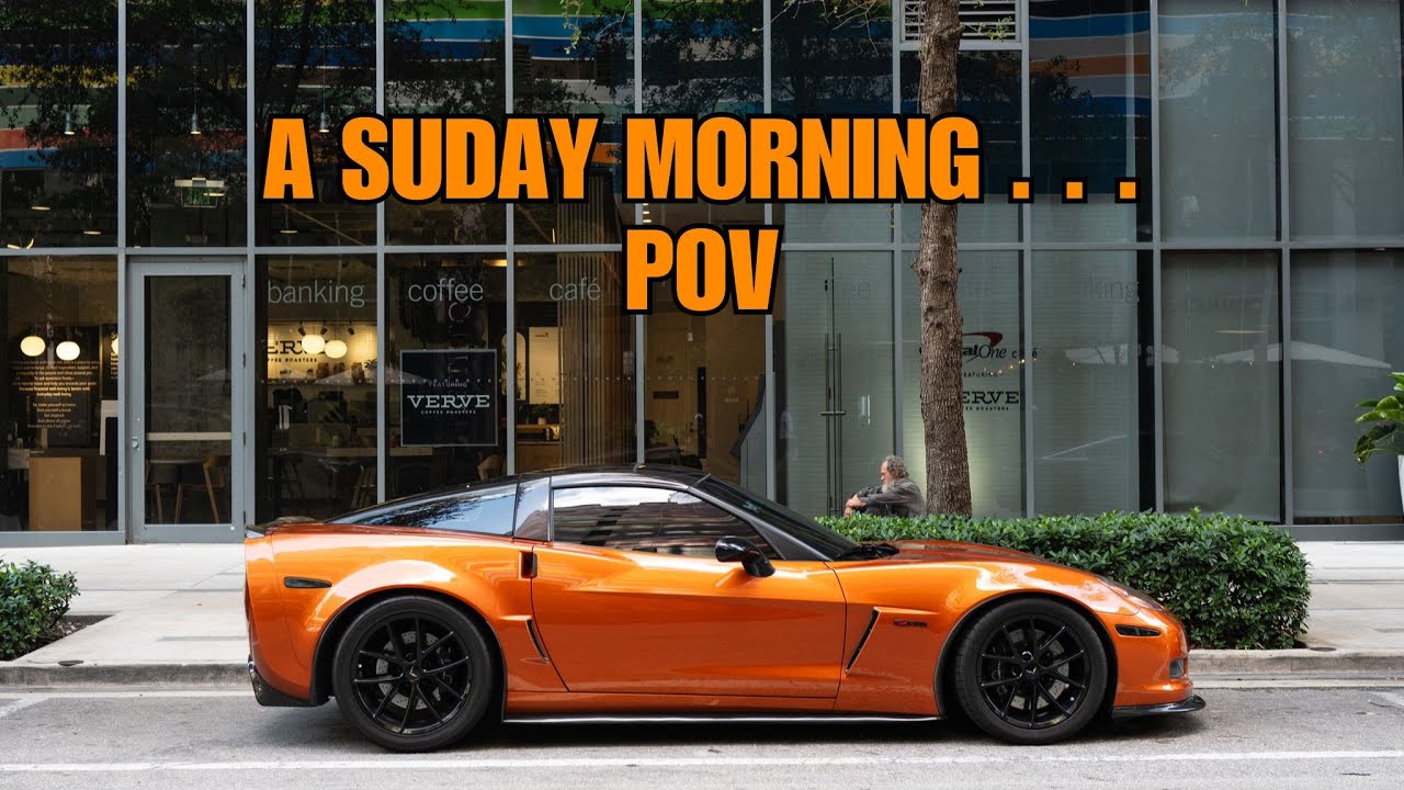 SUNDAY MORNING COFFE RUN-POV CORVETTE  Z06