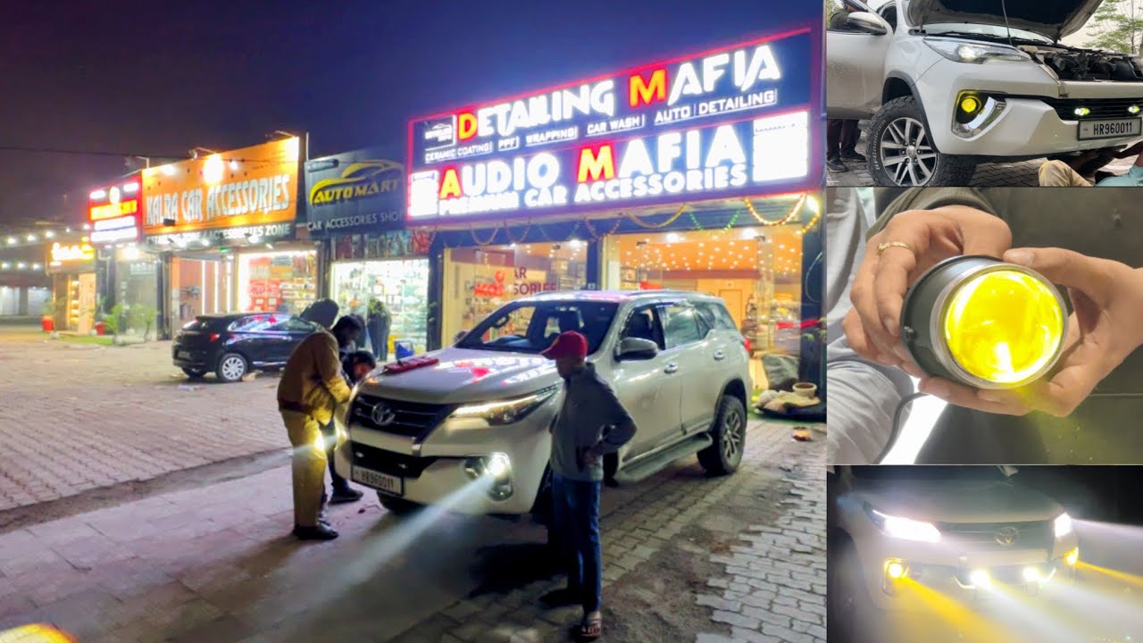 Powerful Lights Modification In My Toyota Fortuner :- 