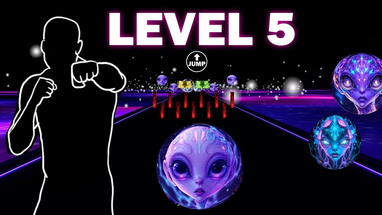 HIGH QUALITY FITNESS Immersive Warm-Up Games #5 I LEVEL 5  I Full Body & Reaction Game (Level UP)