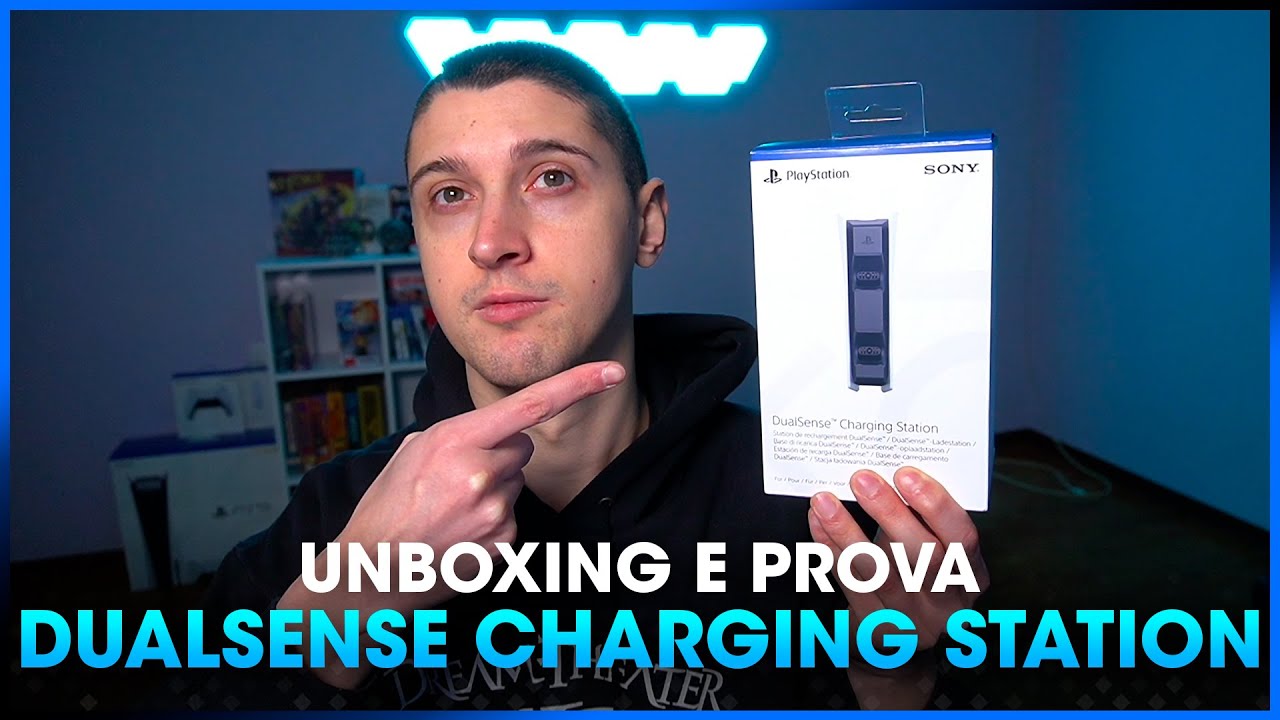 Dualsense Charging Station Sony PS5 | 📦 Unboxing e prova 4K