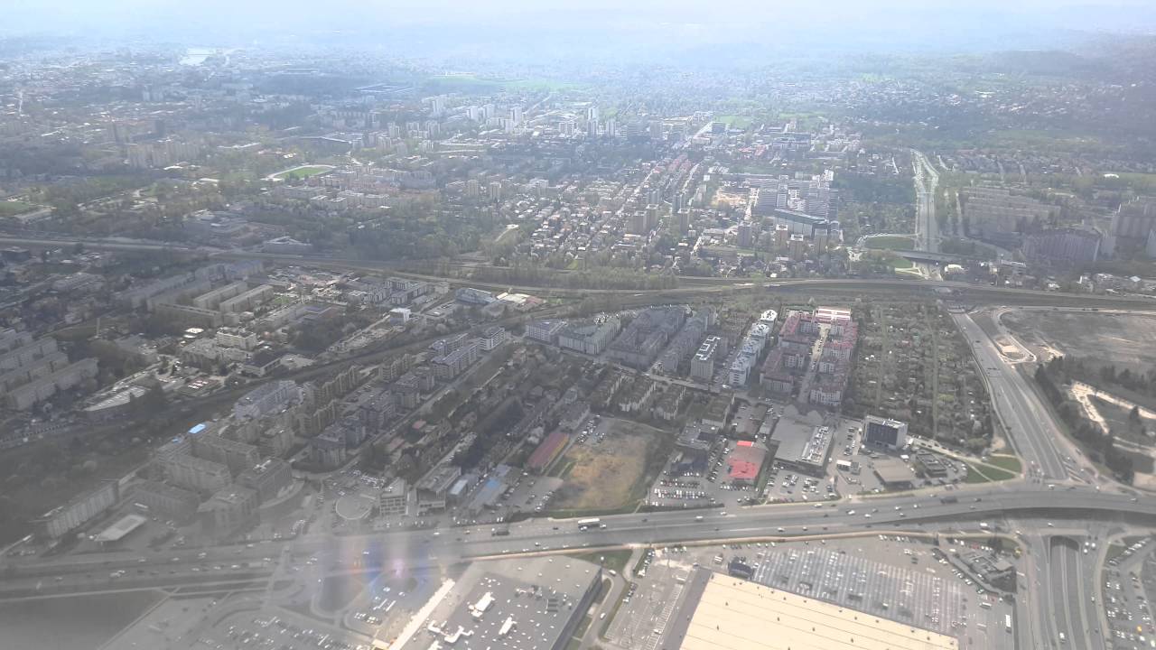 Lądowanie Landing at Kraków - Balice International Airport 2016