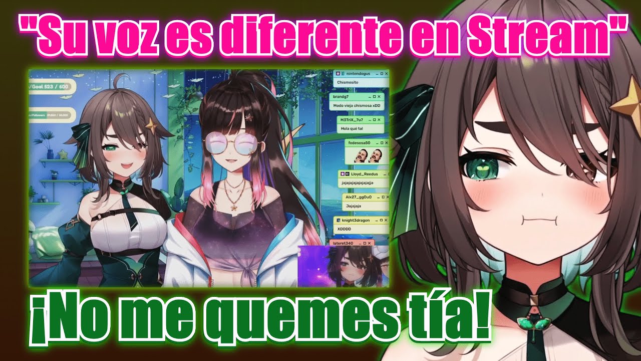 HANA expone un secreto sobre la voz de MEICA en stream xD / MEICA05 x HANA YOMEGURI