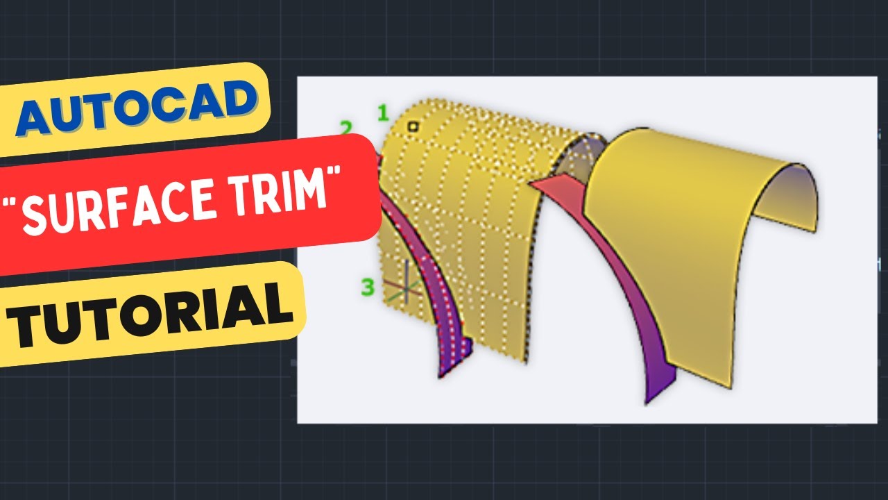 Как обрезать поверхность в AutoCAD
