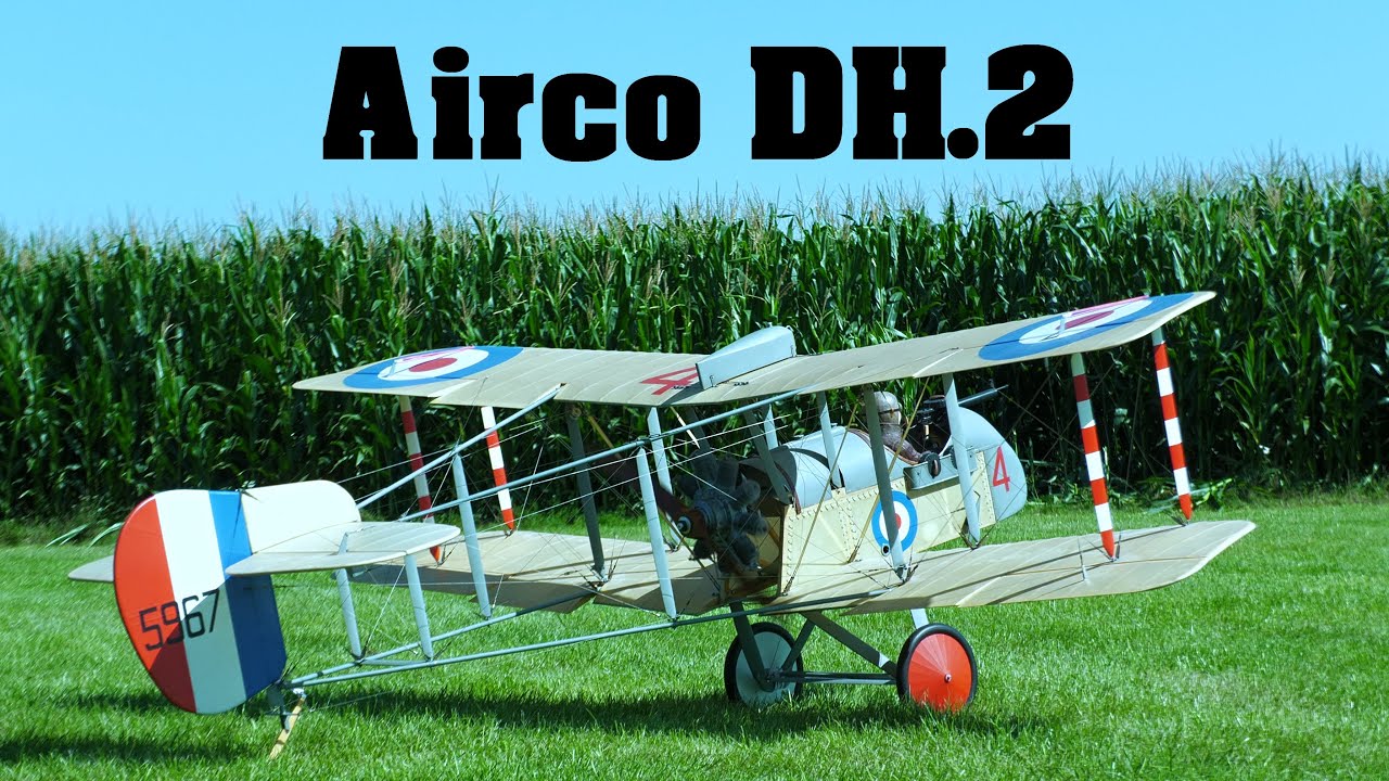 Airco DH.2 | 2,15m scale RC biplane | 4K | Holesov 2023