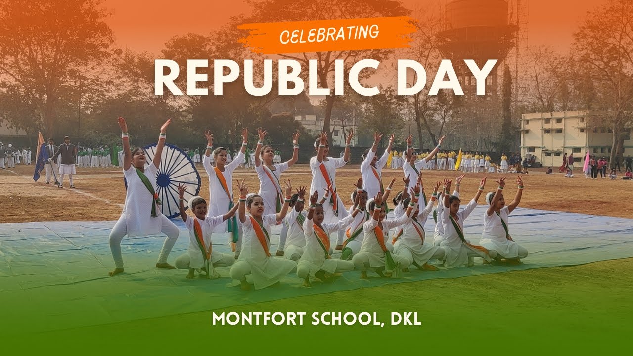 77th Republic Day Patriotic Dance by Class 3&4 | Montfort School Tribute to India