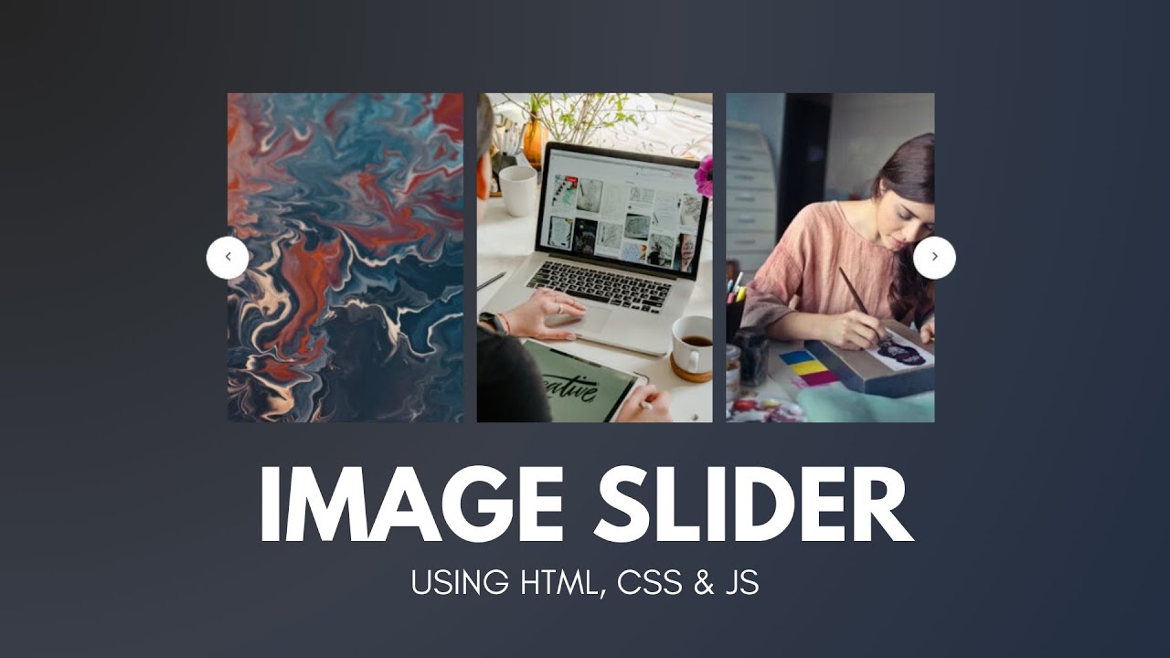 Create Responsive Image Slider Using HTML, CSS | ☑️ Blogger