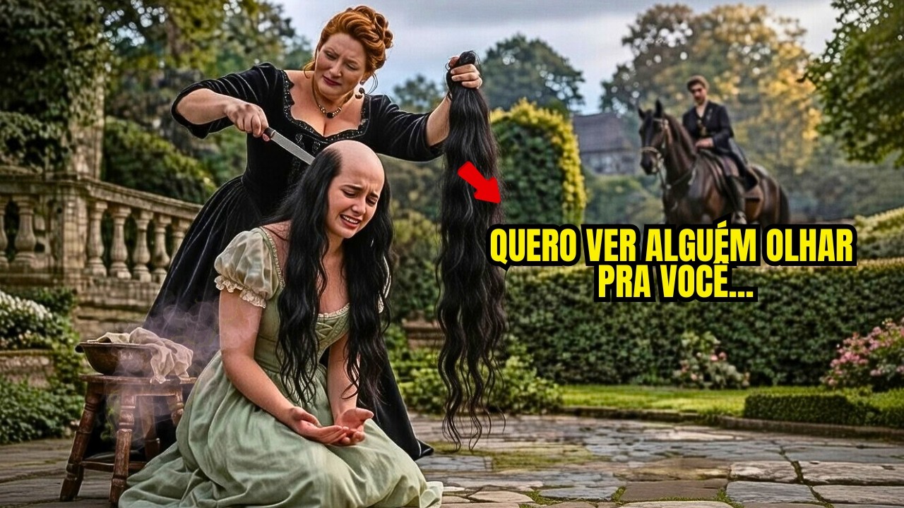 A MADRASTA RASPOU A CABEÇA DELA PARA QUE NENHUM HOMEM A QUISESSE. MAS O DUQUE A ESCOLHEU MESMO ASSI