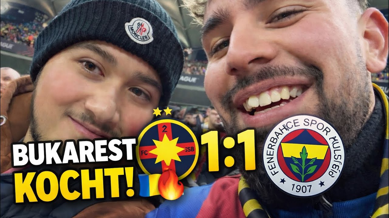 🔥 Bukarest+Stadion-Vlog 🇷🇴 | FCSB vs Fenerbahçe 1:1 – Gänsehaut pur!