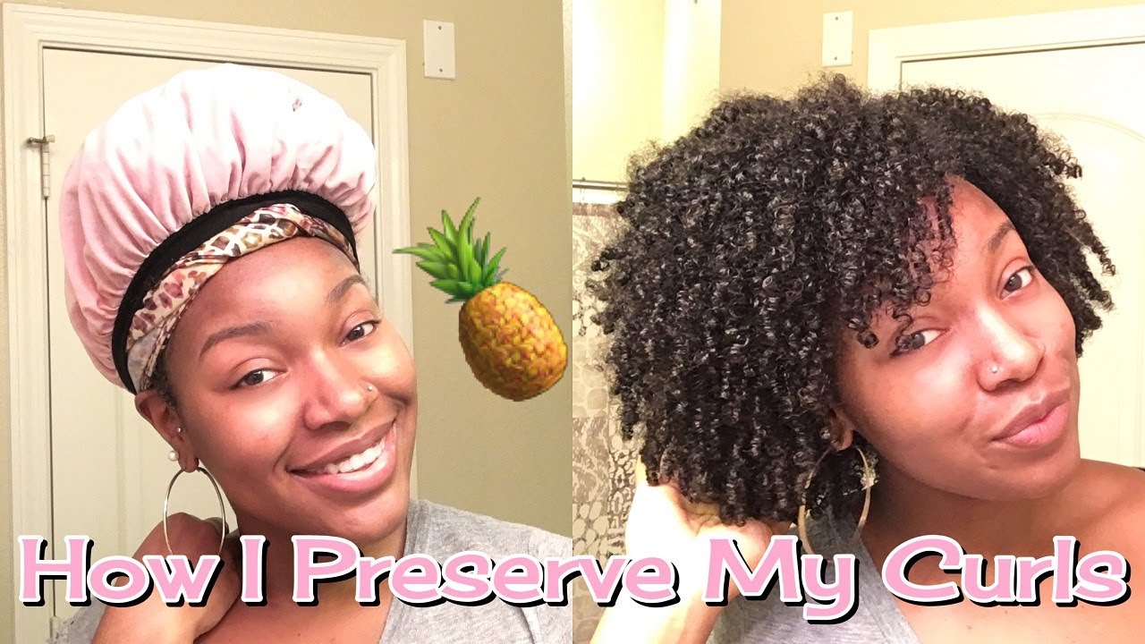 Preserving Natural Hair Overnight + Takedown! | Pineapple Method (Updated)