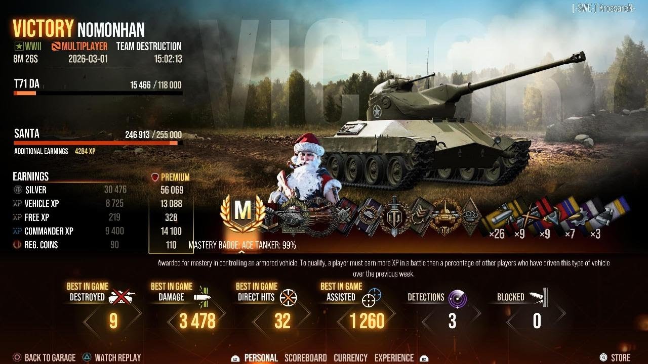 World of Tanks the god light tear7