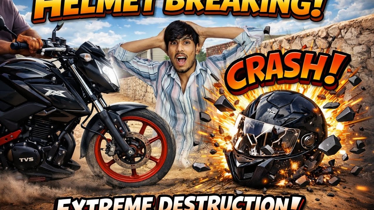 क्या helmet टूटेगा 🤔?