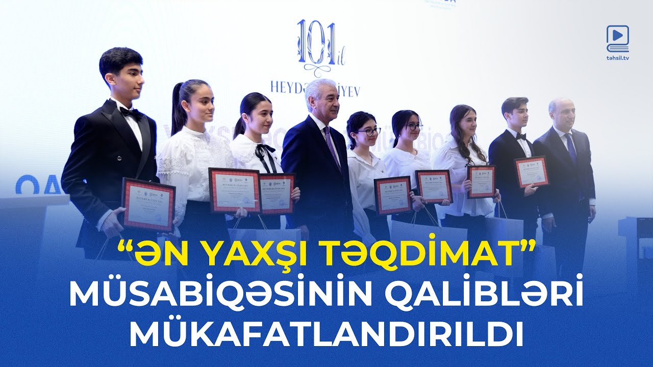 “Ən yaxşı təqdimat”müsabiqəsi qaliblərinin mükafatlandırılması mərasimi keçirilib