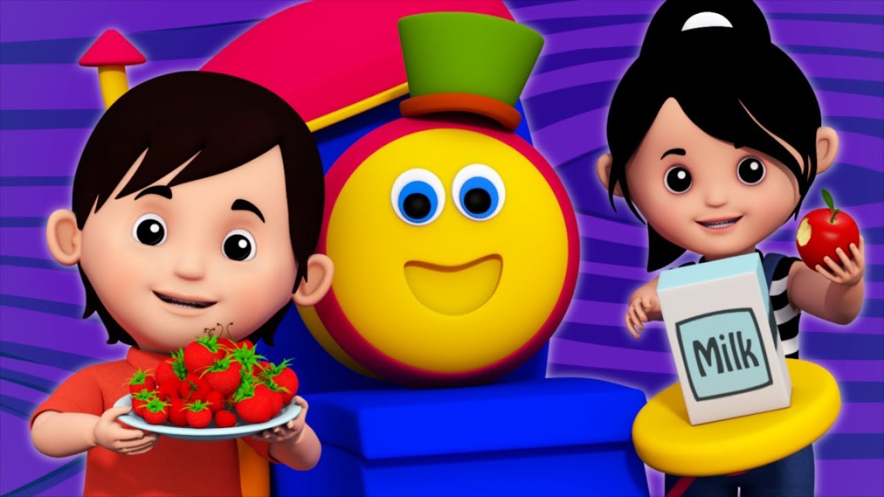 Food Song | Sight Words | Learning Street With Bob The Train | Videos For Babies by Kids Tv