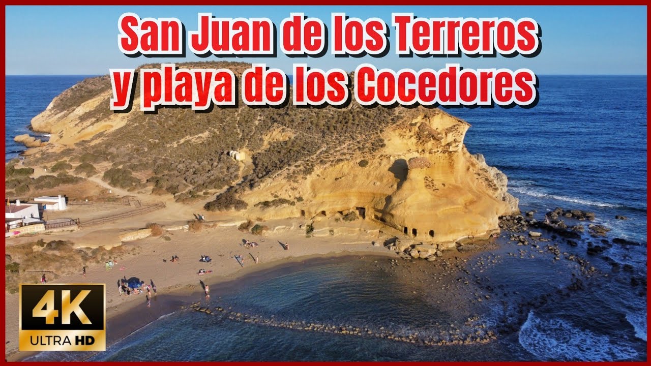 🇪🇸 San Juan de los Terreros y playa de los Cocedores. Almería. Drone 4k