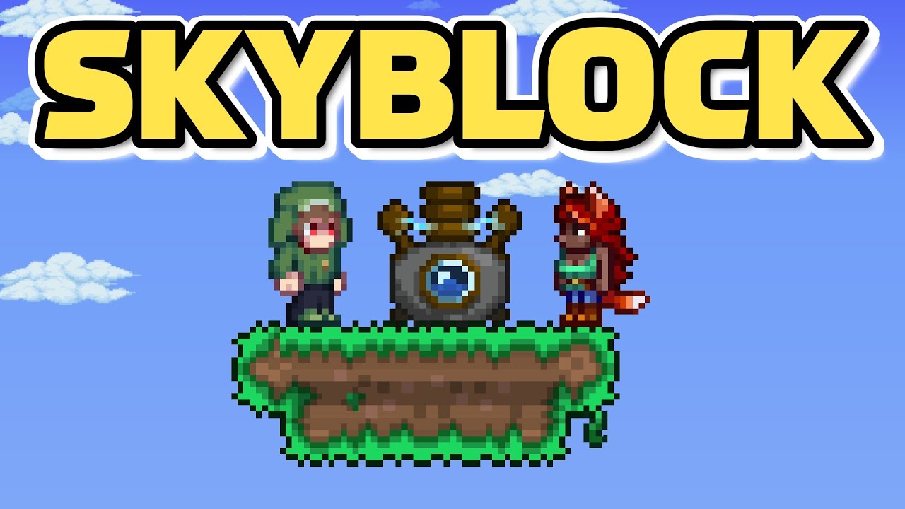 Let's BEAT Terraria Skyblock... Come say hi! (1.4.5)