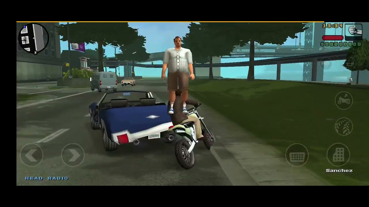 Playing GTA Liberty City Stories 