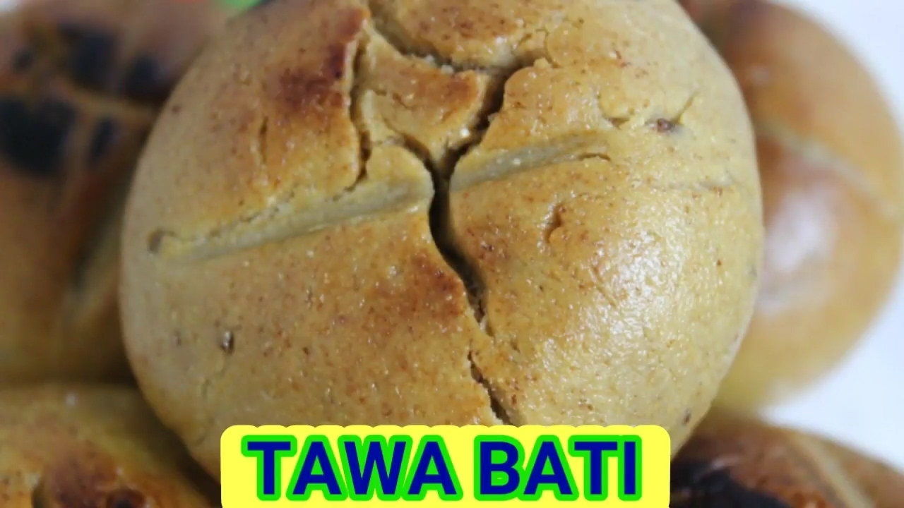 राजस्थानी स्वादिष्ट तवा बाटी - How To Make Tawa Bati Without Oven And Tandoor | Dal Bati Repices