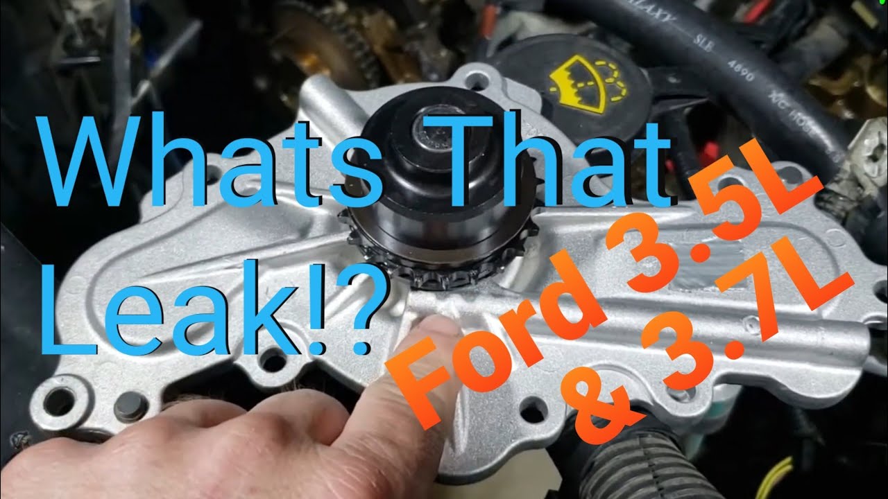 Ford 3.5L and 3.7L Water Pump Leak/ What To Look For
