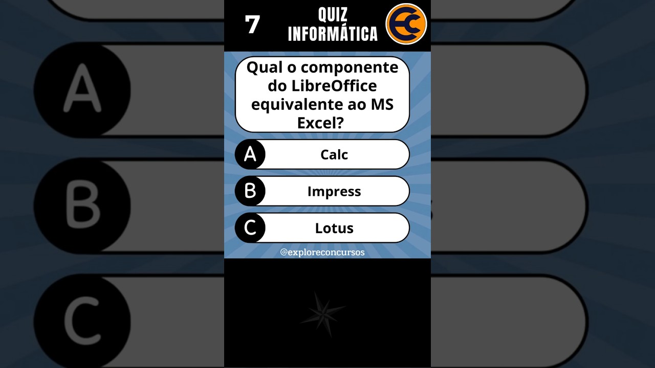 QUIZ DE INFORM&Aacute;TICA COM PERGUNTAS E RESPOSTAS. #quiz #quiztime #concursosp&uacute;blicos