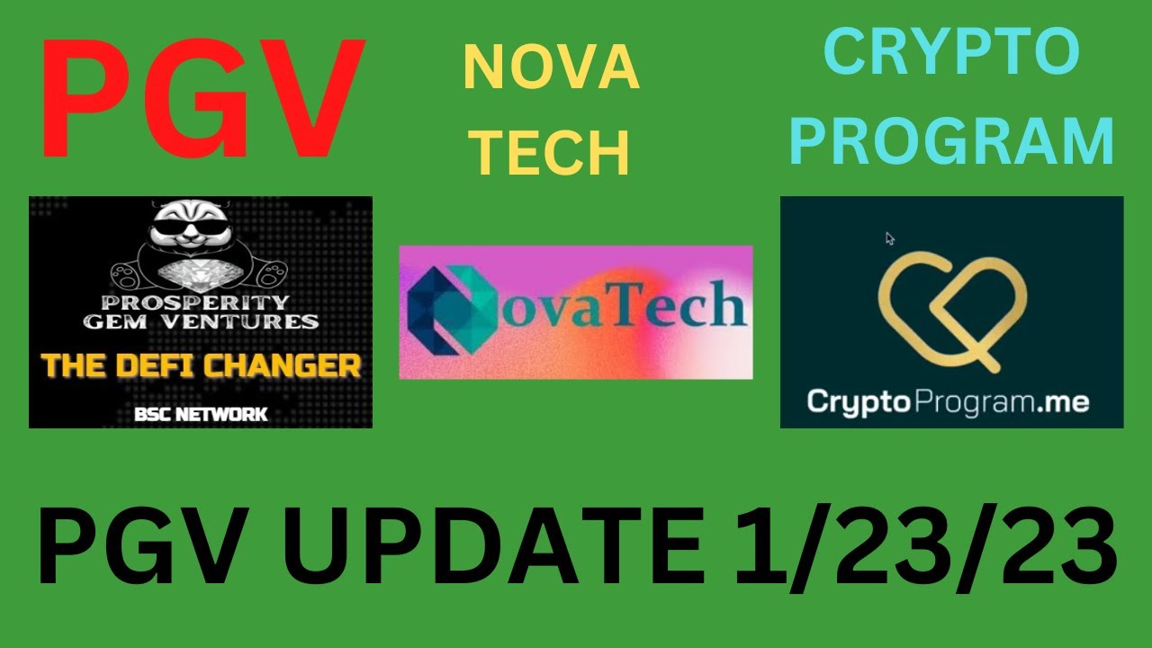 MORE PGV UPDATES. 1/23/23