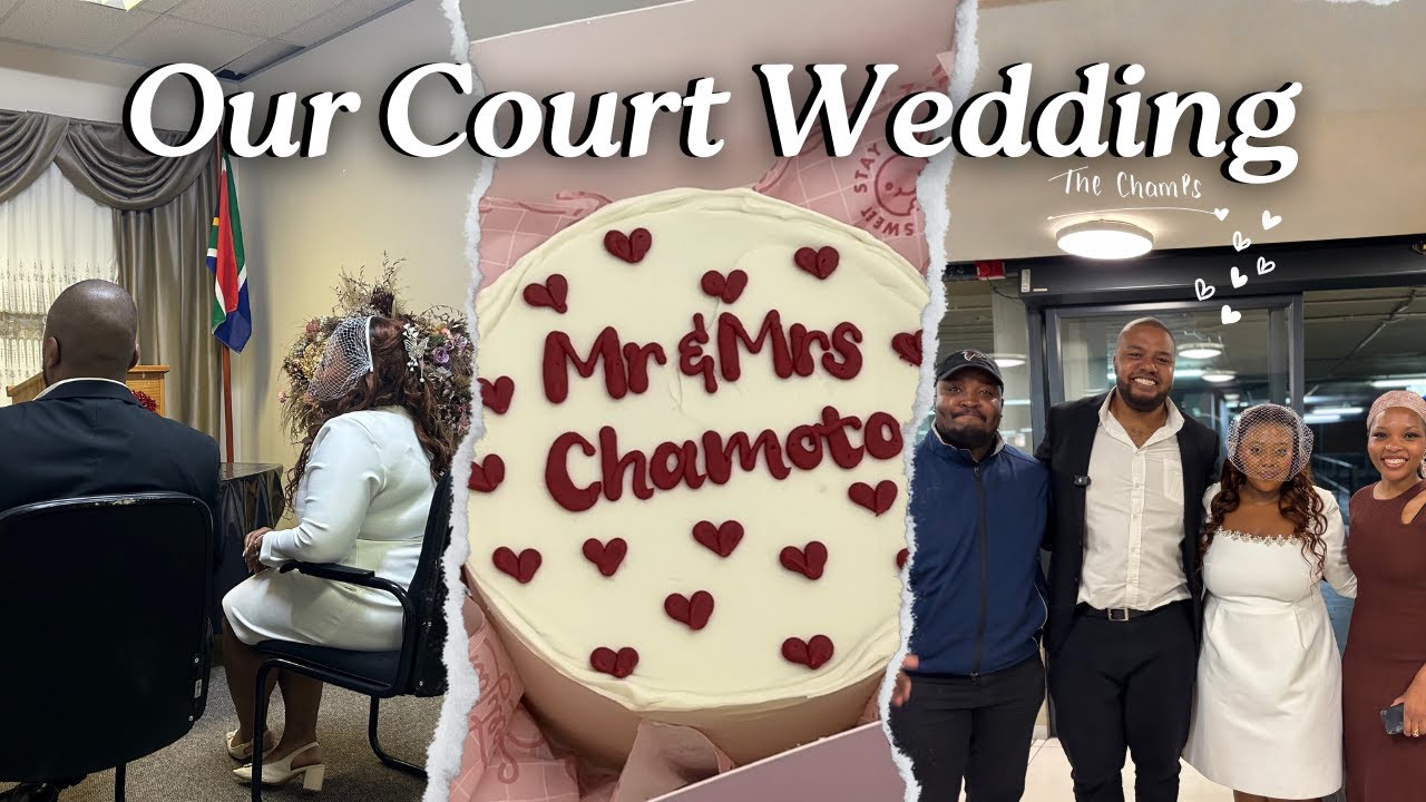 Наша свадьба в суде 💍 || Чемпионы говорят «Да» ♥️ || Свадьба в Южноафриканской гражданской службе...