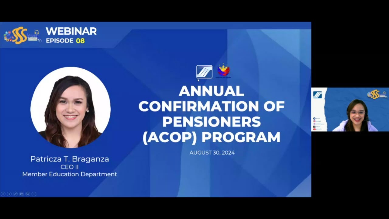 #eSSSkwela Webinar S03E08 | Annual Confirmation of Pensioners (ACOP) Program