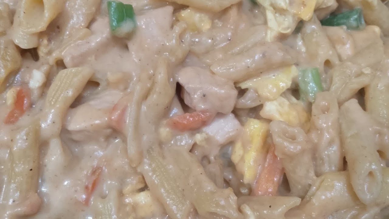 Рецепт пасты с белым соусом 😋