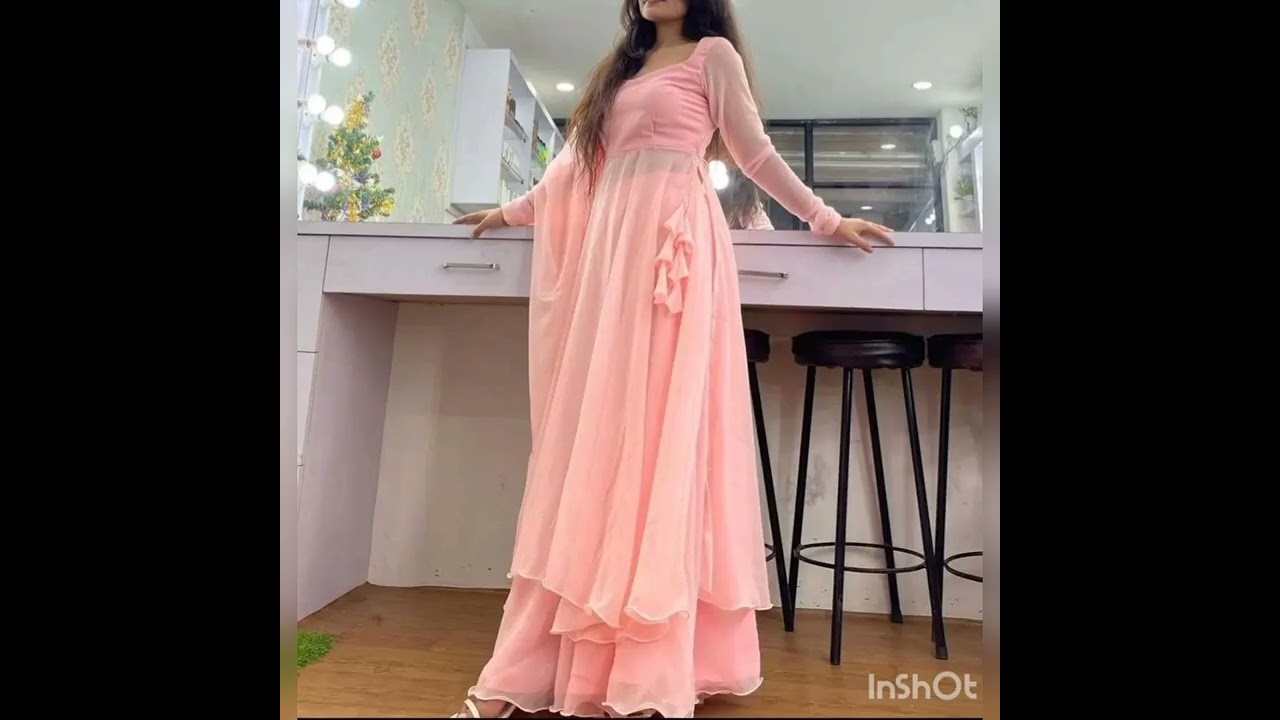 Umbrella Suit With Beautiful Back Neck Design 😍