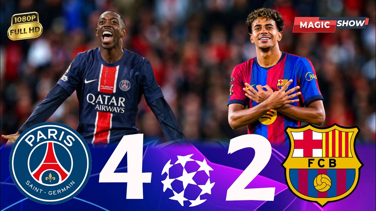 Barcelona vs PSG 2-4 Highlights | UEFA Champions League 2026 🔥 Barcelona vs Paris Saint-Germain