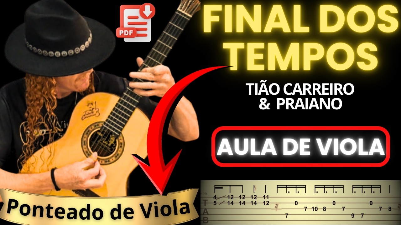 Final Dos Tempos  - Como Tocar Na Viola Caipira | Pagode de Viola   Ponteado de Viola