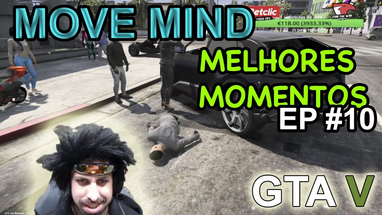 MOVE MIND - MELHORES MOMENTOS GTA V | #10 - HÉLDER É BALEADO PELA BRIGITTE