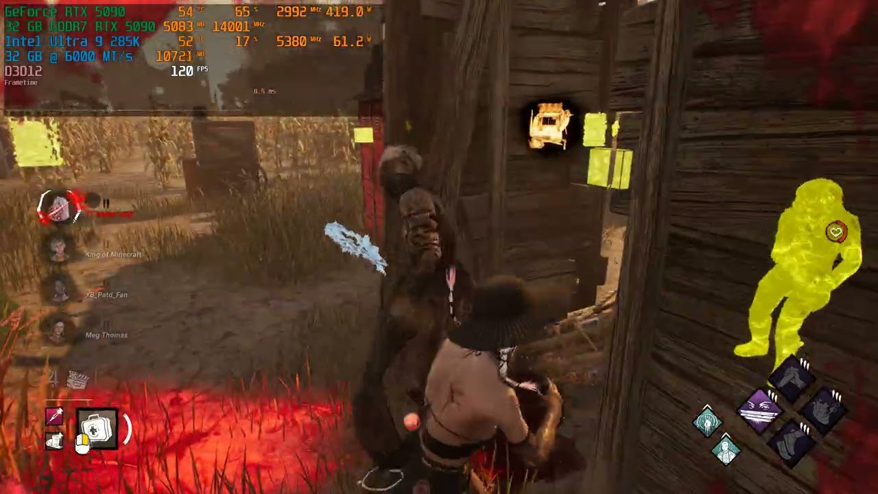 (4K 120FPS) Dead by Daylight - RTX 5090 + Ultra 9 285K | ULTRA Settings