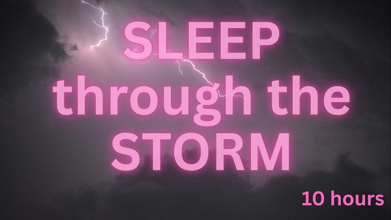Sleep Through the Storm 🌩️ Rain & Distant Thunder Sounds | 10 Hours Deep Sleep | Black screen