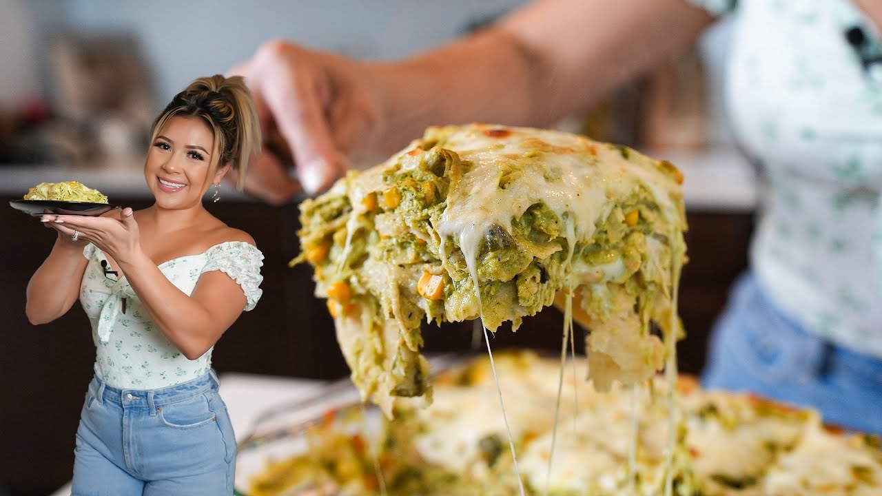Have it ALL in just ONE BITE of this PASTEL AZTECA | Mexican Chicken Tortilla Casserole