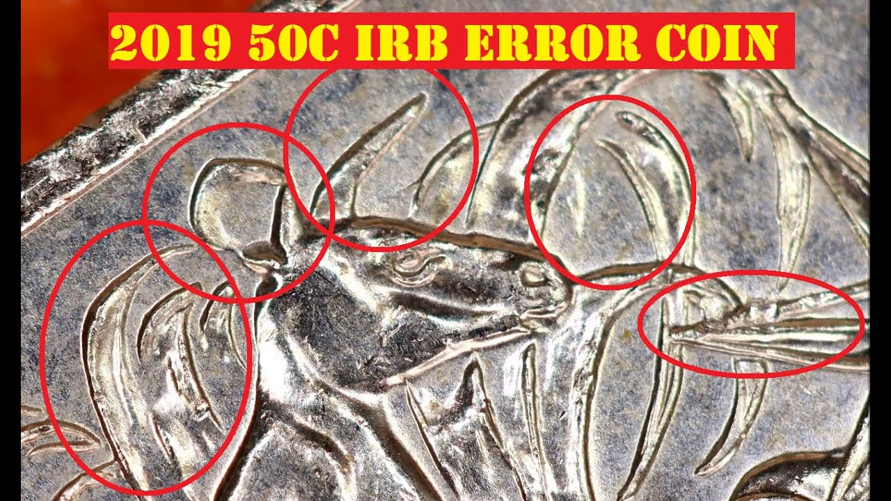 2019 IRB 50c Die Fill Error Found - Part Roo Ear, Reeds & Weak Flora : Howards' coin Video