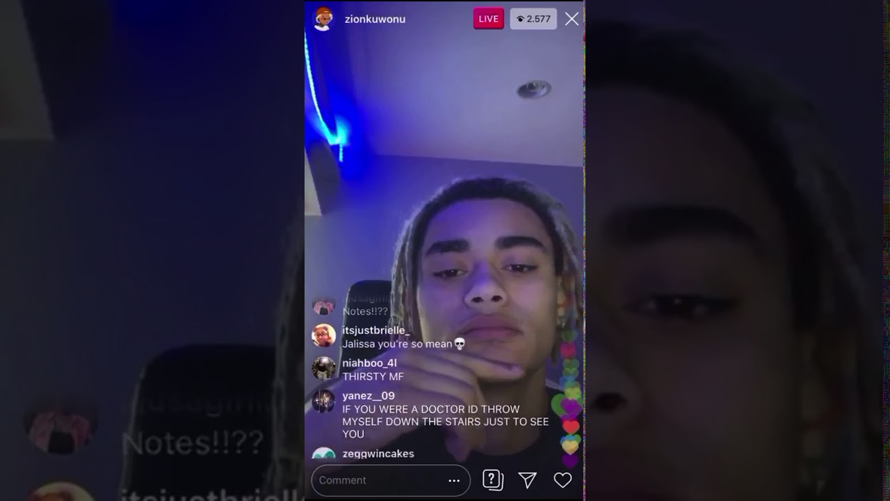 Zion Kuwonu livestream/ unreleased song