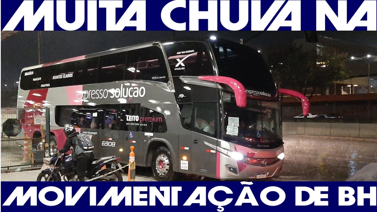 Movimentação dos Ônibus na Rodoviária de BH no Mês de Novembro com muita chuva #gontijo #bus #g8