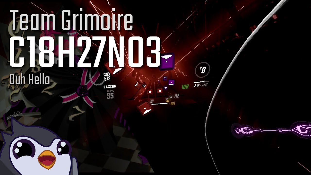 Beat Saber | Team Grimoire - C18H27NO3 [Expert+] | 94.2%