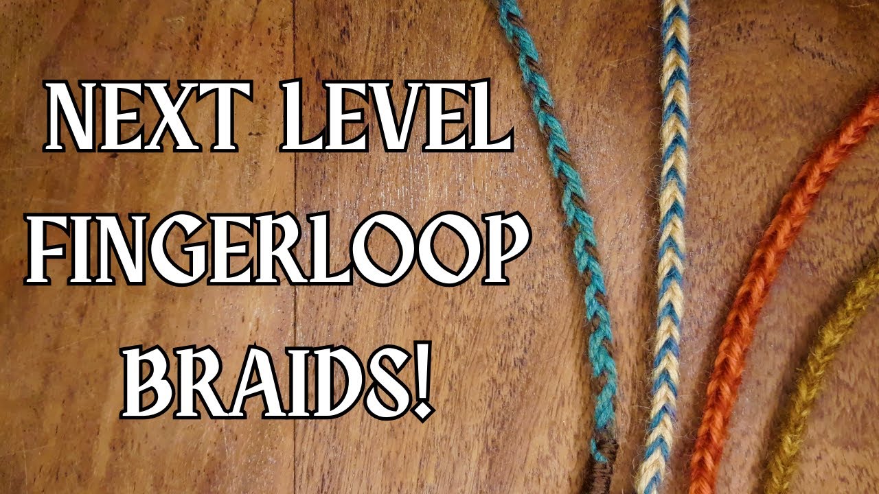 ADDITIONAL FINGERLOOP Techniques for Beginners- 5 and 7 Loop HERJOLFSNES Braids!