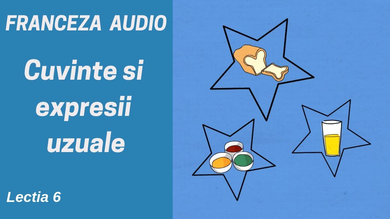 Franceza AUDIO (6) - Cuvinte uzuale  (Alimentele) - Franceza pentru incepatori (2019)