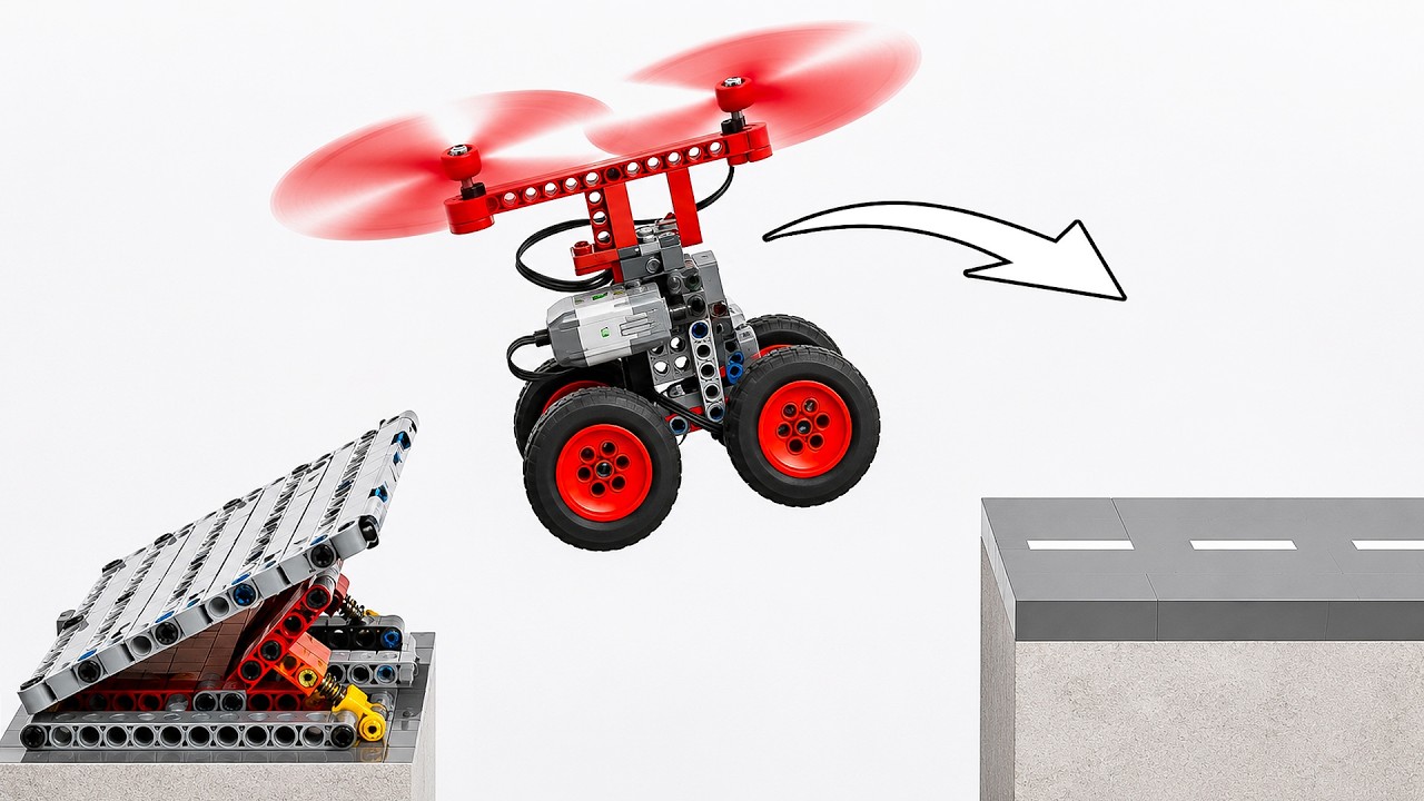 LEGO Flying Car vs Growing Impossible Gap | Smart Lego