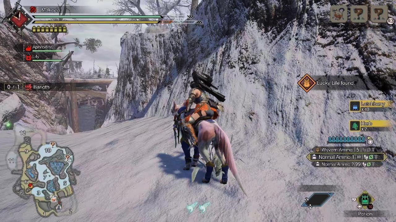 Barioth Full Fight (MH Rise)