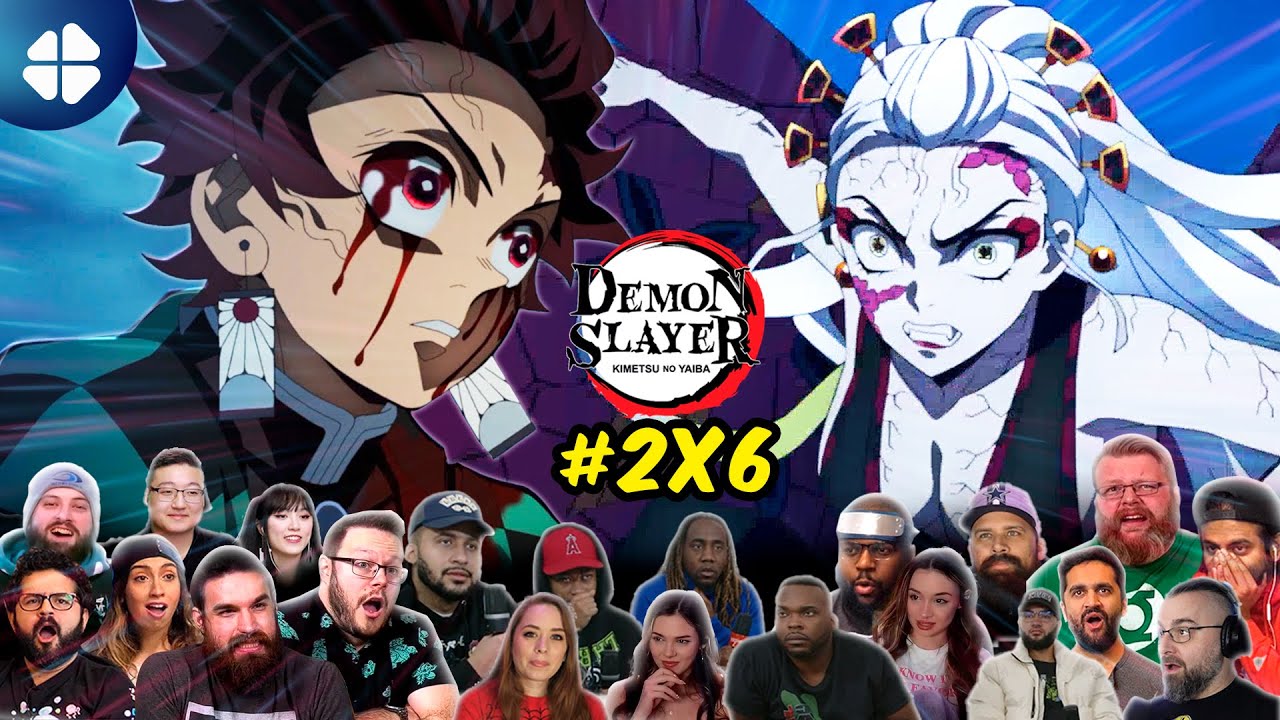 [23 PEOPLE REACT] DEMON SLAYER Season 2 Episode 6 Mega Reaction Mashup