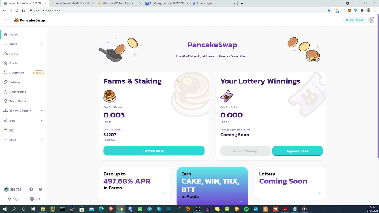 Defi - PancakeSwap - Anfänger Tutorial