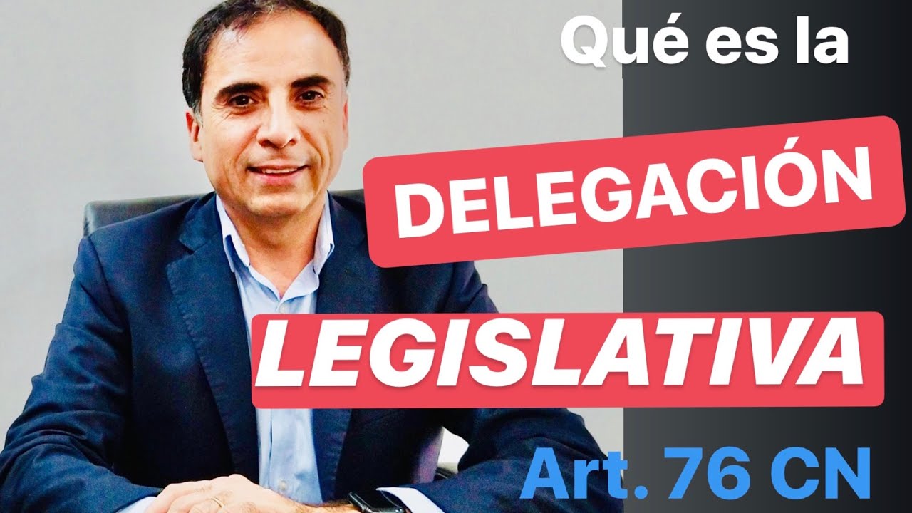 CONSTITUCIÓN NACIONAL. DECRETOS DELEGADOS. Art. 76. Derecho Constitucional Argentino