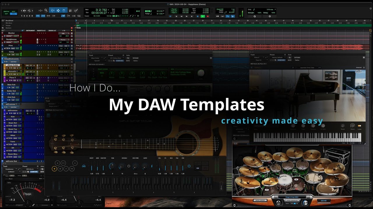 How I Do - DAW Session Template Ideas | My Custom Templates